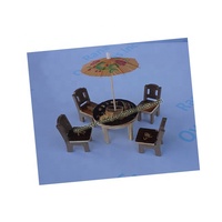 Ensemble chaise et table miniatures en bois de qualité supérieure pour décoration d'intérieur Showpiece et jouet pour enfants
