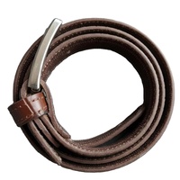 Ceinture décontractée en cuir de vachette texturé pour homme, design gaufré, taille réglable, OEM ODM, logo personnalisé, boucle en acier, durable et légère
