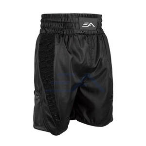 Servicio OEM, Pantalones Cortos de Boxeo de Color Liso Personalizados al por Mayor, Nueva Llegada para Hombres Adultos, Satén/Poliéster, Secado Rápido, Transpirables, Corte Holgado - Product Image 3
