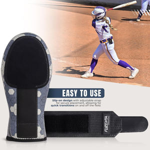 Guantes de béisbol de diseño personalizado de alta calidad Guantes deslizantes de protección universal para mano derecha e izquierda con protector de mano - Product Image 4