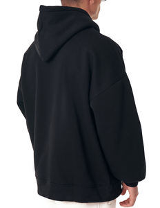 Sudadera con capucha negra Premium básica personalizada de algodón pesado de gran tamaño para hombre servicio OEM oferta al por mayor tendencia 2024 calidad - Product Image 2