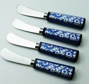 ชุดมีดหั่นเนยและชีสด้ามอะคริลิคสีแดงสไตล์วินเทจชุดตกแต่งโต๊ะเครื่องใช้บนโต๊ะอาหารงานตามสั่ง - Product Image 2