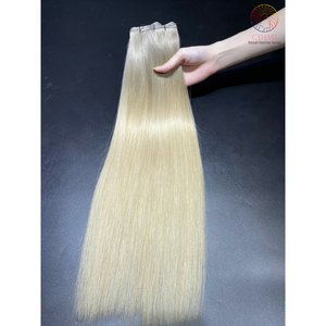 2024 venta al por mayor vietnamita 100% piel Invisible sin procesar cutícula virgen doble dibujado extensión de trama Genius cabello humano - Product Image 2