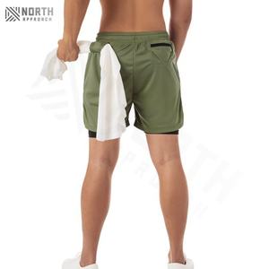 Pantalones Cortos Deportivos de Verano para Hombre, Diseño Sólido, Holgados, Casuales, de Malla, para Ejercicio al Aire Libre y Deportes de Playa, Venta al Por Mayor Personalizada - Product Image 2