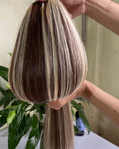 Extensiones de Cabello Remy vietnamita, mechones de cabello humano con doble trama de doble estiramiento y cutícula Virgen sin procesar, 12A, muestra gratis - Product Image 2