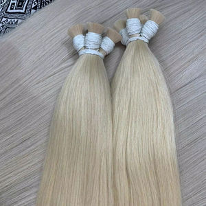 ผมต่อแบบชาวเวียดนามสีบลอนด์อ่อนย้อมสีผมแท้เครื่องยืดผมตรงแบบคู่20นิ้ว - Product Image 2