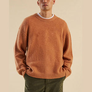 Suéter de Mohair para Hombre de Invierno, Transpirable, Holgado, de Manga Larga, Personalizable en la Parte Delantera, de Alta Calidad, MOQ Bajo - Product Image 4