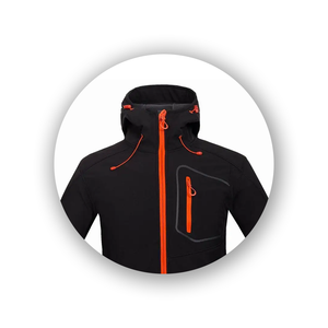 Men's Premium Quality Softshell Jacket Breathable High Street Dyed Wool Hooded Long <b>Canvas</b> Stand Winter New Condition Wholesale - Product Image 4