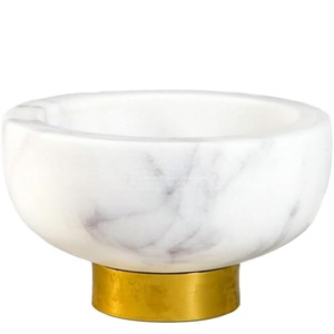 HOT SELLING MARBLE <b>WHITE</b> FINISH CLASSIC Party Decorative Bowl Centerpiece <b>Table</b> Accent Modern Design Quality Luxury - Product Image 1