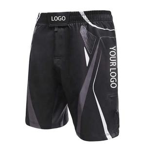 กางเกงขาสั้นสำหรับผู้ชาย MMA แบบปรับแต่งได้ผ้าคอตตอนพิมพ์ซับลิเมชันอุปกรณ์สำหรับฝึกซ้อมมวยและศิลปะการต่อสู้บริการ OEM - Product Image 4