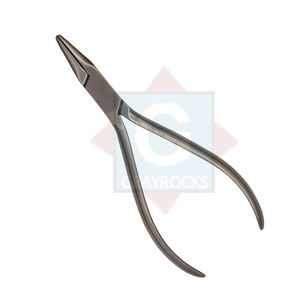 Pince à bec plat orthodontique manuelle de haute qualité certifiée CE en acier inoxydable pour appareils dentaires et orthodontiques - Product Image 1