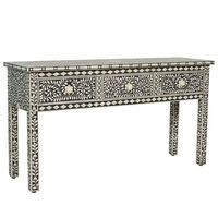 Bureau en incrustation de nacre et d'os de style antique pour décor haut de gamme Accepte le bureau en incrustation de vadrouille et d'os de personnalisation