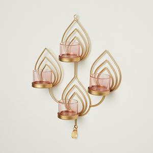 Wall Hanging Tea <b>Light</b> Holder Wedding Gift Candle Lamp Metal Wall <b>Sconces</b> Tealight Lamps Indian Modern Home Decor - Product Image 1
