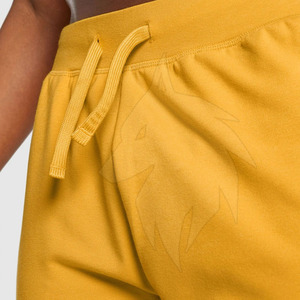 กางเกงขาสั้นผ้าฝ้ายคุณภาพสูงสำหรับออกกำลังกายขาสั้นออกกำลังกายแบบลำลองกลางฟอกสีโลโก้สีทึบ6XL - Product Image 6