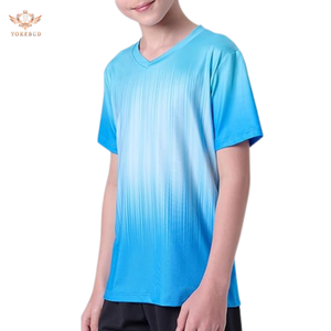 Camisetas atléticas para niños, ropa deportiva para jóvenes, camisetas de ajuste seco, camisetas de manga corta para niños, ropa de rendimiento deportivo a granel, venta al por mayor de BD - Product Image 6