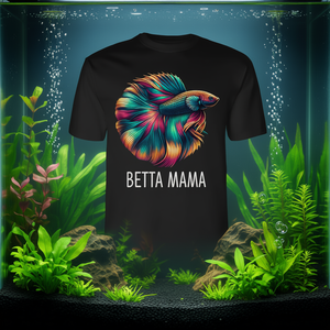 Beta Mama Betta Fish Lover Mom T-shirt promotionnel à manches longues - Product Image 3