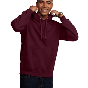 Ensemble de sweats à capuche unisexe de qualité supérieure, couleur bordeaux, respirant, avec cache-cou intégré, logo personnalisé, impression numérique, sweats à capuche unis - Product Image 4
