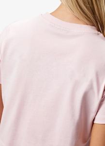 Mode personnalisé Logo impression chemise Sexy dames été uni solide lâche femmes haut court Sport femmes mode haut court T-shirt - Product Image 3