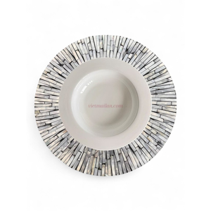 จานรองจานงานแต่งงานทำจากเปลือกหอยมุกสำหรับตกแต่งงานอีเว้นท์อย่างหรูหรา - Product Image 2