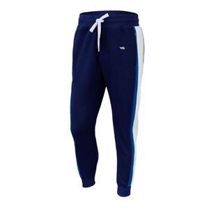 Jogger de algodón de alta calidad Unisex, Panel de logotipo personalizado, ropa para trotar, tela con impresión de seda de alta calidad - Product Image 5