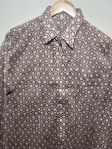 Camisa Casual de Algodón con Estampado a Mano para Hombre, Elegante y Moderna |   Colección de Camisas Florales de Manga Larga 100% Algodón - Product Image 4