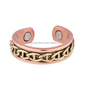 Factory Direct Sale Modern Iron Fingers Pain Relief Adjustable Cuff <b>Ring</b> for Wedding Gift for Men and Women - Product Image 3