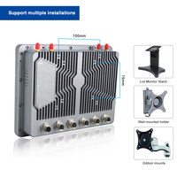 Bajo costo 8 pulgadas 800x600 IP67 Industrial cuadrado LCD pantalla táctil Industrial resistiva PC con WIFI PC a prueba de agua