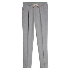 Pantalon de survêtement évasé décontracté de haute qualité 100% coton pour hommes, pantalon de survêtement à ceinture élastique, à rayures droites et incurvées - Product Image 5