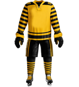 Uniformes de Hockey sobre Hielo Personalizados de Alta Calidad, Pantalones y Calcetines, Impresión por Transferencia de Calor por Inyección Directa, Servicio OEM, Secado Rápido, para Equipos - Product Image 3