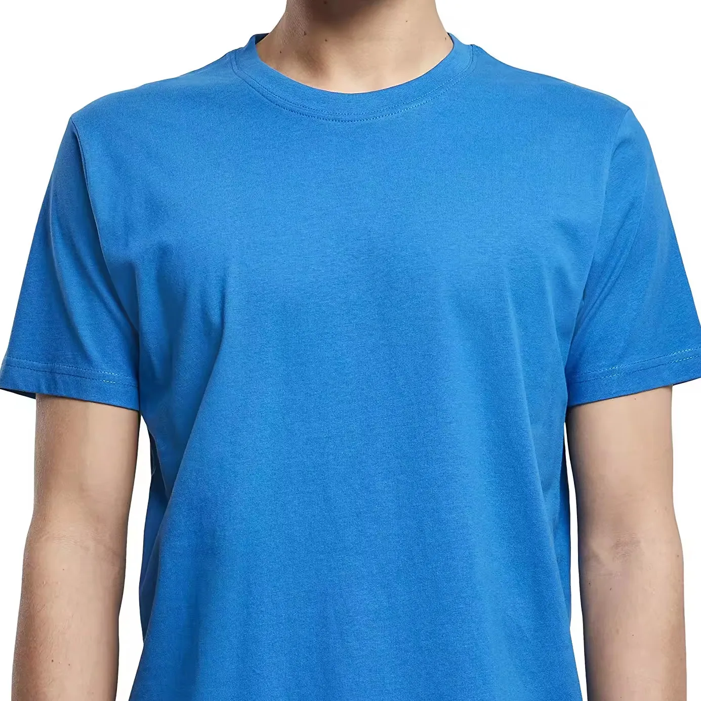 Maglietta personalizzata da uomo Color erica in poliestere Rayon cotone misto Tri-Blend in bianco e nero T-Shirt da uomo