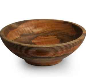 Ensaladera de madera grande Cuenco de madera rústico para ensalada, pasta, frutas y aperitivos Cuenco de madera para servir para mesa de comedor - Product Image 4