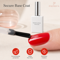 POEMYUN HEMA Free UV LED Base Coat Gel Polish Soak Off Strong Bond Anti-Lifting Manicure Gel pour Salon DIY OEM Private Label ODM