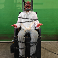 Modèle de Fantôme Animatronique d'Intérieur pour Salle d'Évasion Terreur, Accessoires de Maison Hantée et Centres Commerciaux Publics