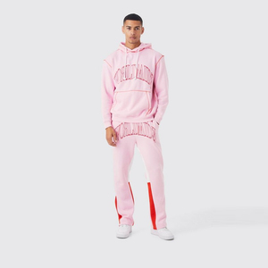 Survêtements amples pour hommes en molleton 100 % coton respirant et à séchage rapide, personnalisés par le meilleur fabricant, grandes tailles, imprimés, techniques - Product Image 1
