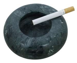 Cendrier vert marbré fait à la main support de fumée intérieur extérieur porte-cigarette rond pour bureau à domicile pour accessoires de cigare - Product Image 6