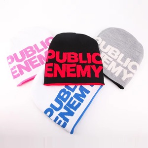 Gorro con puños para exteriores de invierno para hombres y mujeres, gorro de calavera elástico suave de punto grueso para días fríos, jacquard - Product Image 4