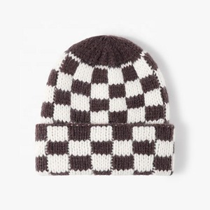 Mono Riders Unisex Warm Striped Polyester/Cotton Breathable Waterproof Knitted <b>Winter</b> <b>Cap</b> Custom Jacquard Embroidery Beanie - Product Image 5