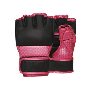High Quality MMA <b>Gloves</b> Bulk Custom Printed PU Material <b>Moisture</b> Wicking Hook Loop Closure Embroidery Branding Services Unisex - Product Image 4