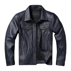 Chaqueta de ajuste holgado con logotipo frontal formal de invierno con cuello vuelto de Cachemira unisex - Product Image 1