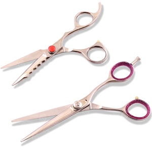 Tijeras de peluquería OEM de fabricante japonés, suministro a granel, 440C, 7 pulgadas, para cortar el cabello, puntas afiladas, mango ergonómico - Product Image 1