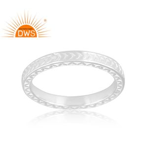 Dernières tendances bague en argent sterling fin bijoux personnalisés pour femmes cadeau pour elle - Product Image 3