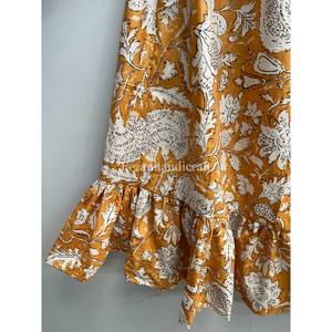 Floral Printed <b>Skirts</b> Handmade Summer <b>Skirt</b> Dress Boho <b>Long</b> Maxi <b>Skirt</b> Gypsy Thread <b>Skirt</b> Two Side Pocket Middi <b>Skirt</b> Dress - Product Image 4