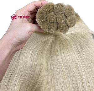 Extensiones de cabello humano virgen vietnamita de lujo de la mejor calidad europea nueva llegada 100g máquina doble trama recta Natural - Product Image 2