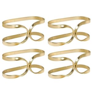 Anillo para Servilletas de Metal Pulido, que Brinda Sofisticación a las Mesas de Comedor para Invitados y Celebraciones - Product Image 1