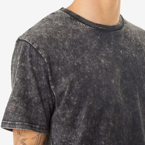 Camiseta de hombre con estampado de algodón 100% de secado rápido, diseño moderno, lavado ácido, cómoda y de corte holgado. - Product Image 3