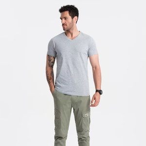 2025 camiseta informal de microfibra de algodón 100% de gran tamaño para hombre, impresión personalizada, hombro caído, alta calidad, 100% algodón en blanco - Product Image 1