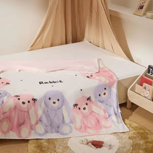 Custom Brand Double-Layer Milk Fleece Winter <b>Blanket</b> Breathable and Sweat-Wicking Unisex for Kids - Product Image 1