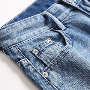 Shorts en jean OEM pour hommes, fournisseur, design tendance et confortable pour la mode quotidienne, style estival, style décontracté, shorts en jean pour hommes - Product Image 3