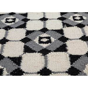 Alfombras de Lana Tejidas Planas Alhambra Ivory, Alfombras Geométricas Hechas a Mano de Yute para el Hogar, Alfombra Rectangular para Pasillo, Lateral de Cama - Modelo - Product Image 3