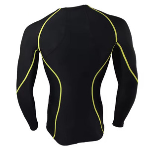 Logotipo personalizado Anti-UV UPF50 Rashguard Camisa de manga larga Entrenamiento MMA Compresión mejorada Ropa de gimnasio Spandex/Tela de nylon - Product Image 4